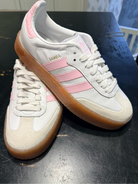 adidas Shoes - Adidas Samba Women's White Pink Gum Sole Sneakers New w/o Tags or box